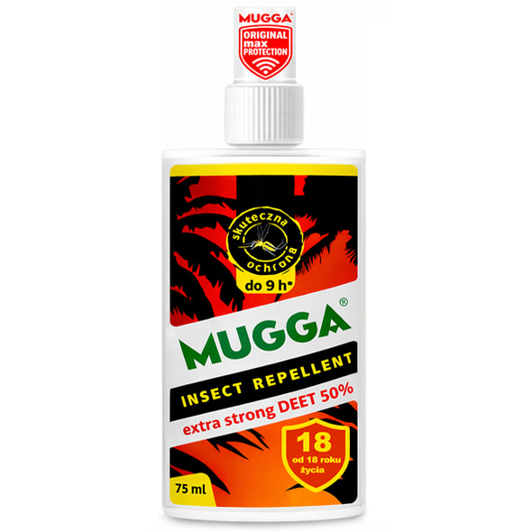 mugga spray preparat na komary tropikalne deet 50 repelent